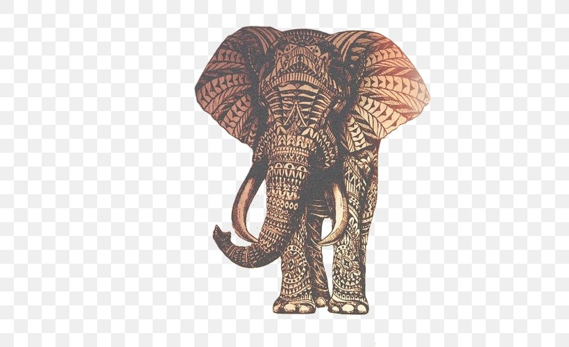Ganesha Elephant Drawing Printing, PNG, 500x500px, Ganesha, African Elephant, Animal, Art, Canvas Print Download Free