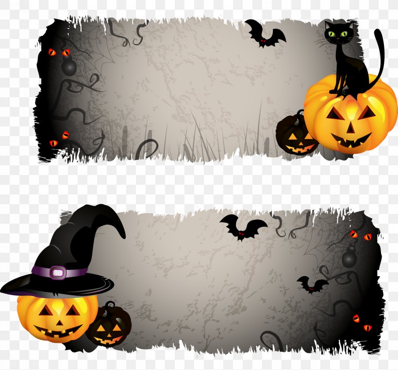 Halloween Banner Jack-o'-lantern Clip Art, PNG, 1584x1471px, Halloween, Banner, Holiday, Jacko Lantern, Orange Download Free