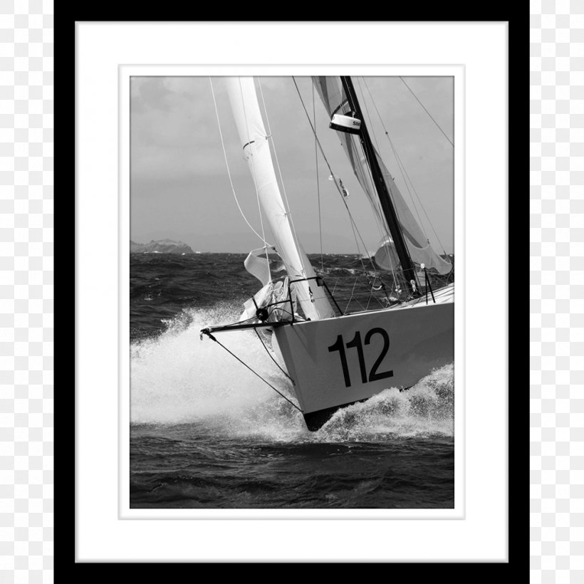 Sailing Boat Yawl Cat-ketch, PNG, 1000x1000px, Sail, Black And White, Boat, Cat Ketch, Catketch Download Free