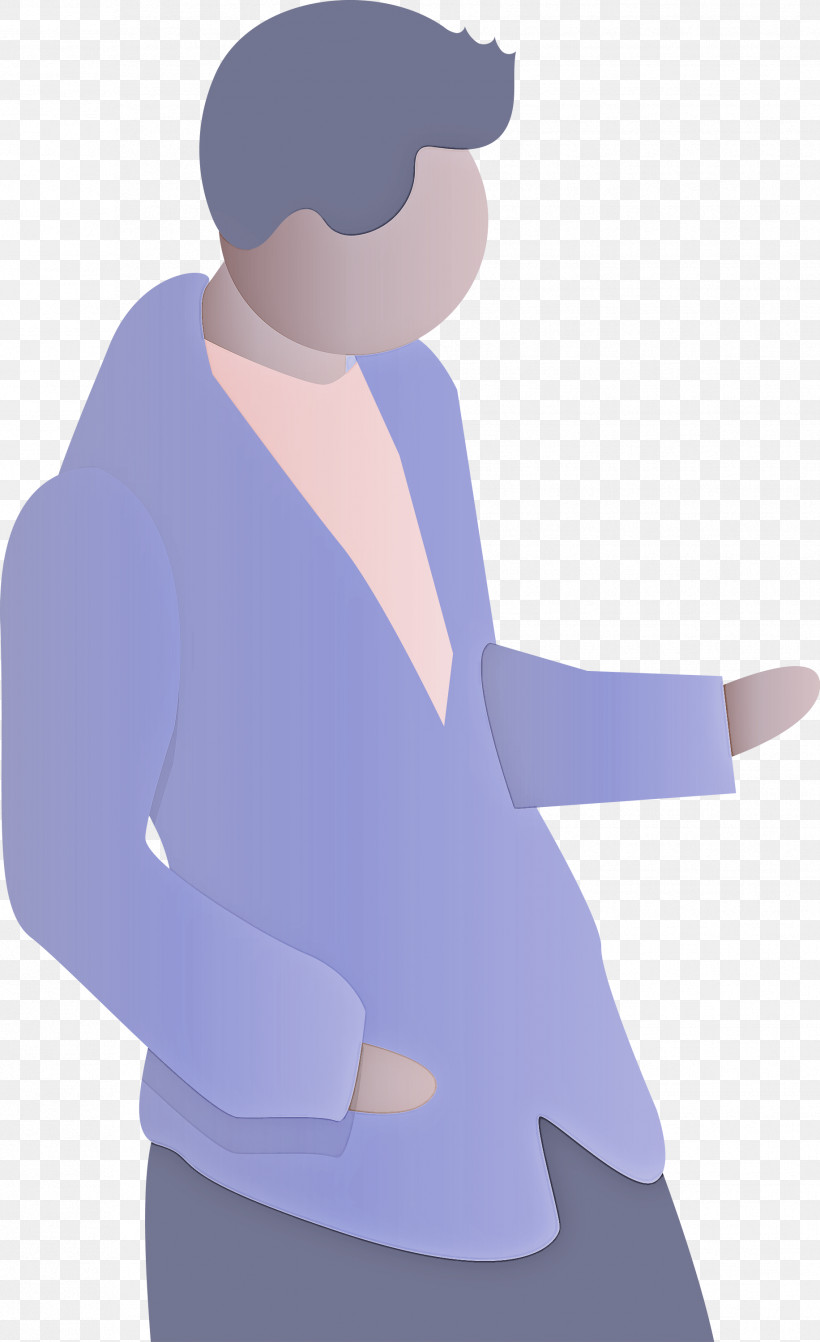 Standing Purple Outerwear Arm Shoulder, PNG, 1832x3000px, Abstract Man, Arm, Blazer, Cartoon Man, Gesture Download Free