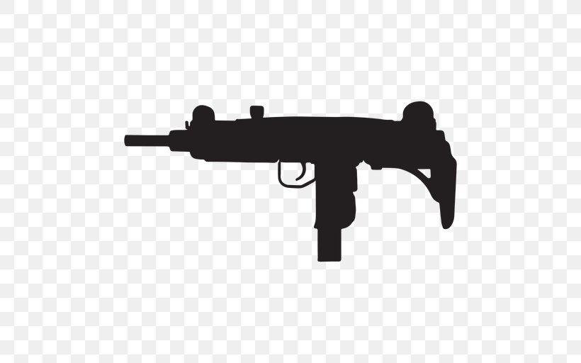 Uzi Submachine Gun Firearm Silencer, PNG, 512x512px, Watercolor, Cartoon, Flower, Frame, Heart Download Free