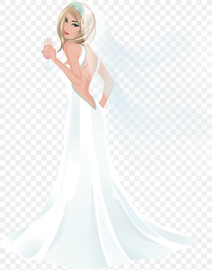 Wedding Dress Bride Illustration Invitation, PNG, 1118x1424px, Wedding, Blond, Bridal Accessory, Bridal Clothing, Bridal Shower Download Free