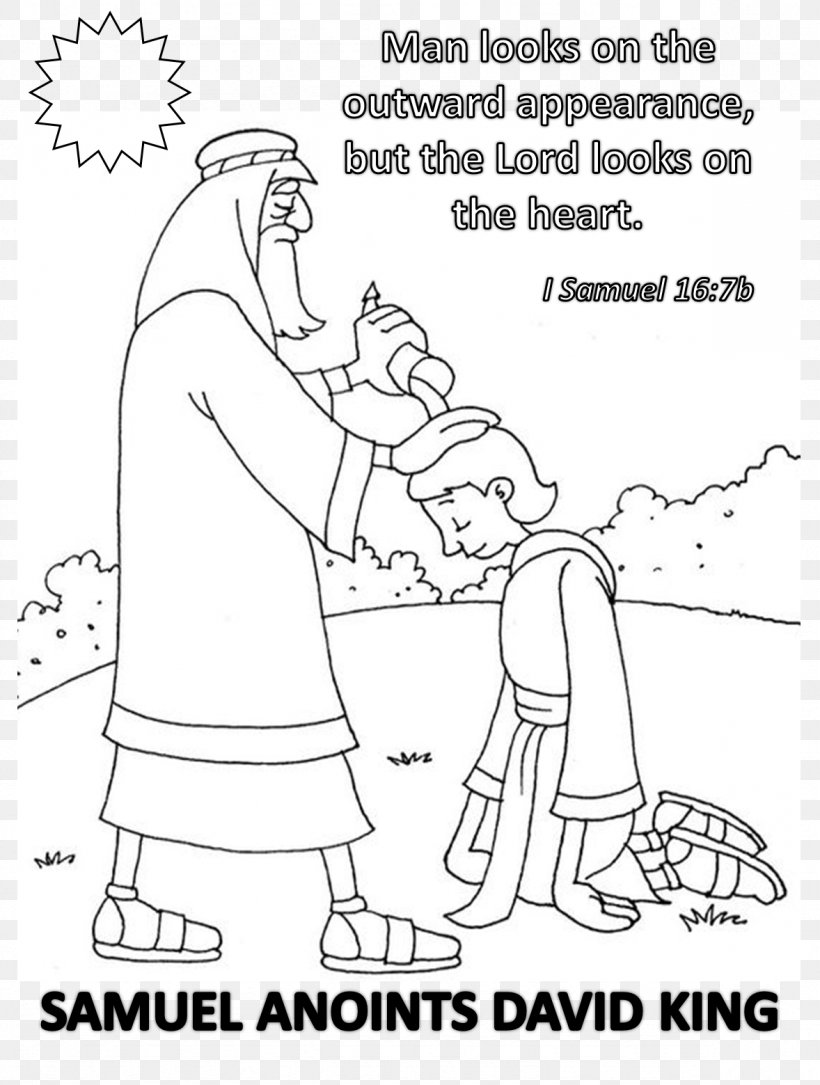 Books Of Samuel Bible Story Coloring Book Anointing, PNG, 1178x1559px, Watercolor, Cartoon, Flower, Frame, Heart Download Free