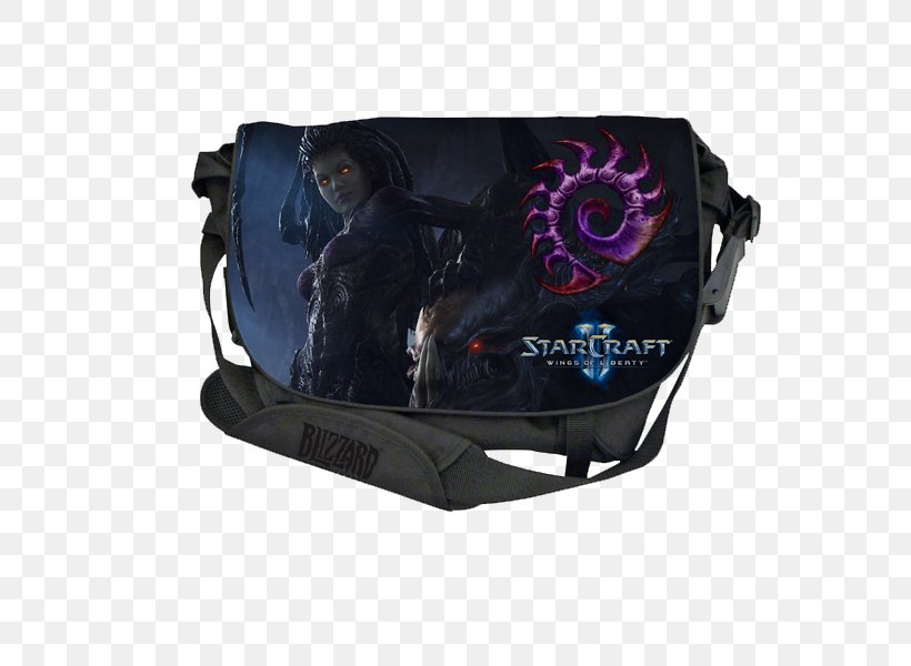 Messenger Bags StarCraft II: Wings Of Liberty Zerg Handbag, PNG, 800x600px, Messenger Bags, Bag, Blizzard Entertainment, Computer, Electronic Sports Download Free