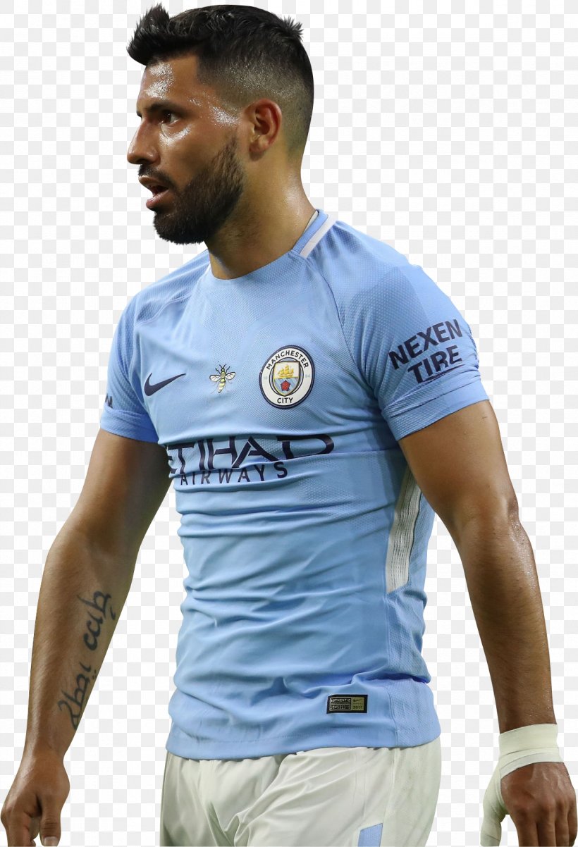 Sergio Agüero Manchester City F.C. Jersey Football Player, PNG, 1195x1752px, 2017, 2018, Manchester City Fc, Art, Blue Download Free