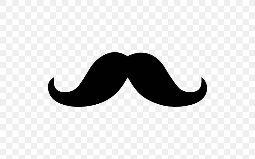 T-shirt Moustache Clip Art, PNG, 512x512px, Tshirt, Black, Black And White, Hair, Logo Download Free