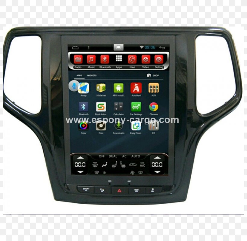 Jeep Grand Cherokee Jeep Liberty GPS Navigation Systems Car, PNG, 800x800px, Jeep, Android, Android Auto, Android Marshmallow, Automotive Exterior Download Free