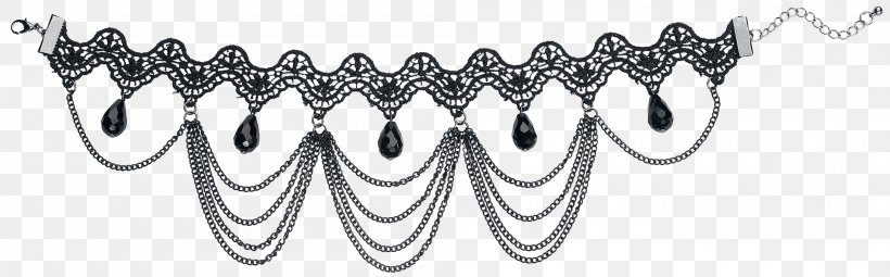 Earring Necklace Alchemy Gothic Jewellery, PNG, 2000x622px, Earring, Alchemy Gothic, Black And White, Body Jewelry, Bracelet Download Free