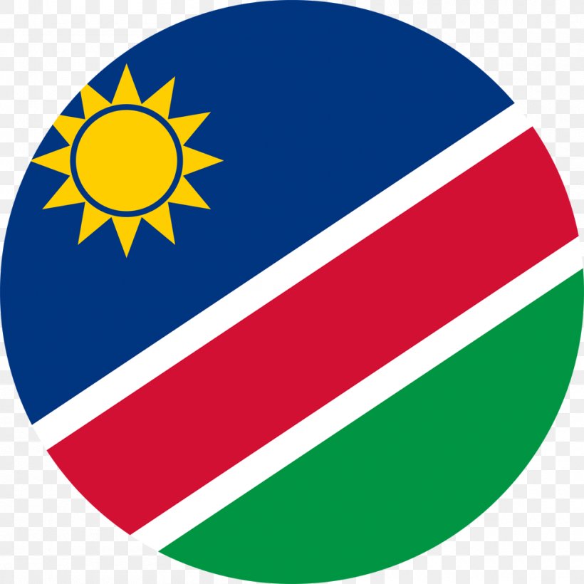 Flag Of Namibia Zambia, PNG, 1000x1000px, Namibia, Area, Art, Ball, Digital Art Download Free