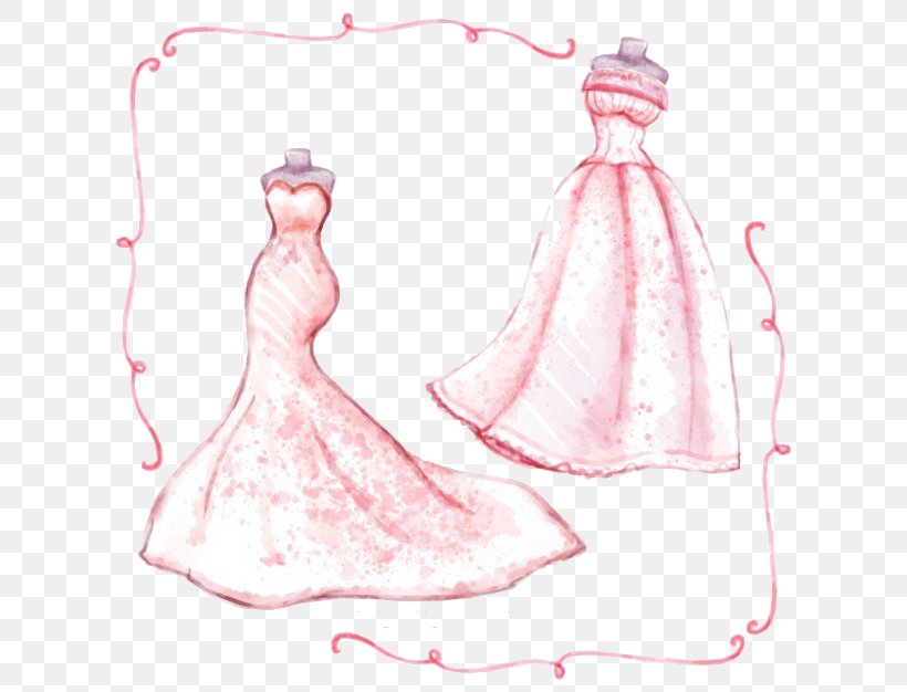 Bride Watercolor Painting Wedding Dress, PNG, 626x626px, Bride, Clothing, Costume Design, Designer, Dress Download Free