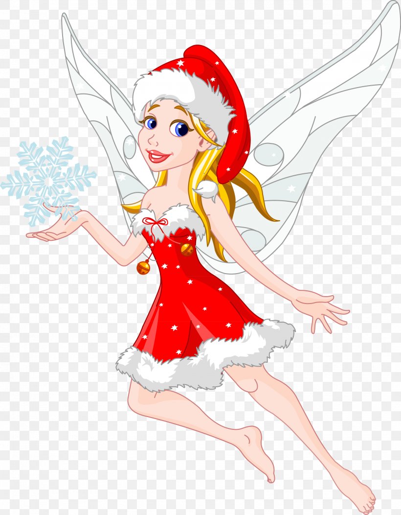Christmas Fairy Clip Art, PNG, 2111x2709px, Watercolor, Cartoon, Flower, Frame, Heart Download Free