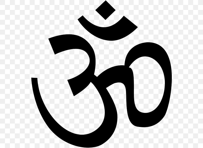 Krishna Ganesha Om Hinduism Symbol, PNG, 570x599px, Krishna, Area, Artwork, Black And White, Brahman Download Free