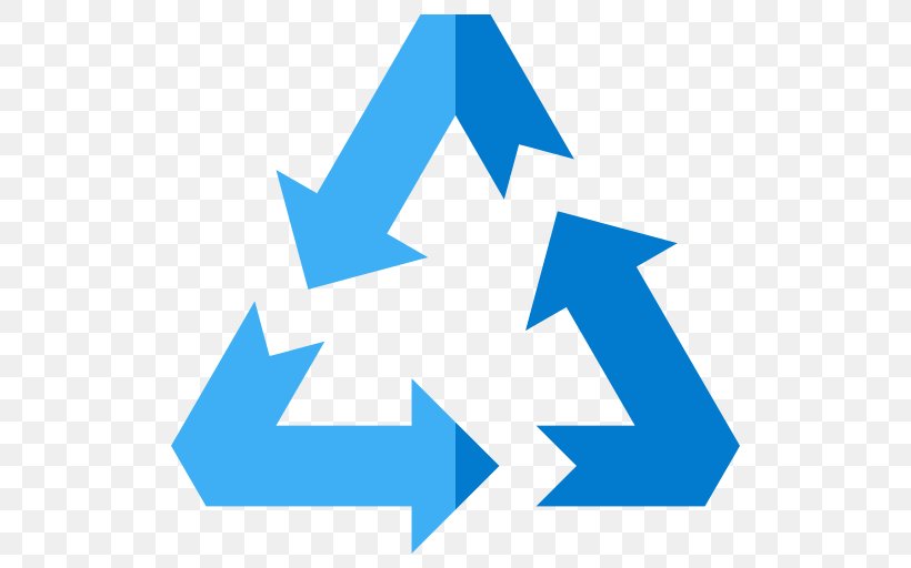 Recycling Symbol Waste Recycling Bin Paper Recycling, PNG, 512x512px, Recycling Symbol, Azure, Blue, Brand, Cobalt Blue Download Free