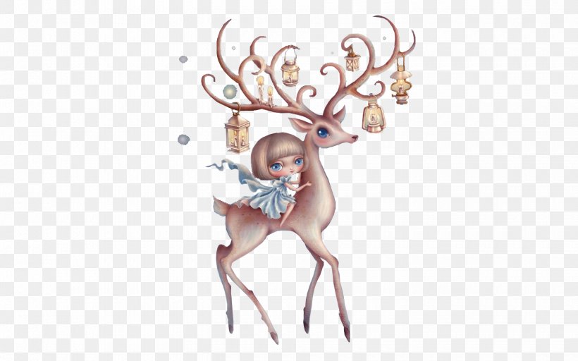 Reindeer Christmas, PNG, 1440x900px, Reindeer, Animation, Antler, Christmas, Deer Download Free