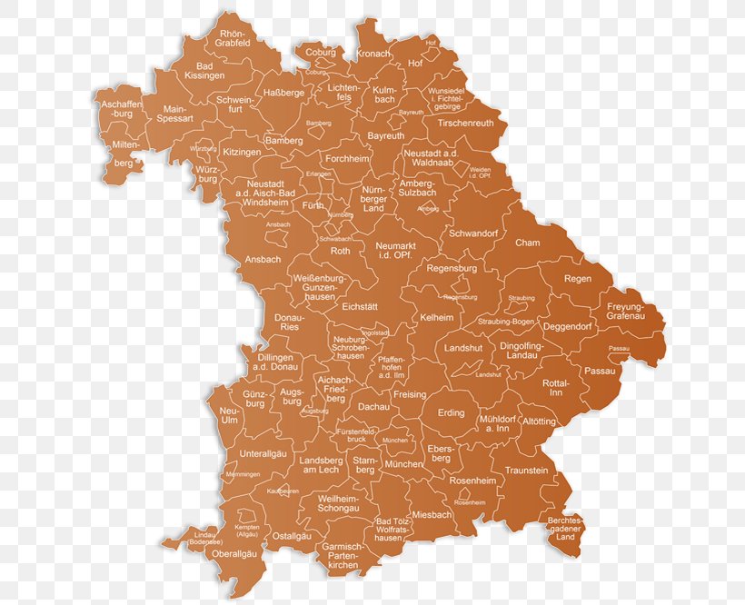 Bajorország Járásai Map Upper Palatinate Districts Of Germany German Nutrition Society, PNG, 650x666px, Map, Bavaria, Districts Of Germany, German Nutrition Society, Germany Download Free
