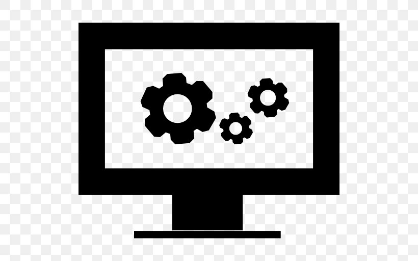 Computer Science Computer Monitors Symbol, PNG, 512x512px, Computer Science, Area, Black, Black And White, Brand Download Free