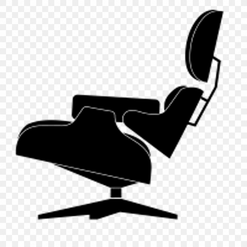 Eames Lounge Chair Charles And Ray Eames Vitra Modern Furniture, PNG, 1350x1350px, Eames Lounge Chair, Black And White, Chair, Chaise Longue, Charles And Ray Eames Download Free