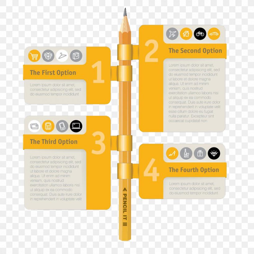 Infographic Pencil Royalty-free, PNG, 1000x1000px, Infographic, Brand, Drawing, Material, Pencil Download Free
