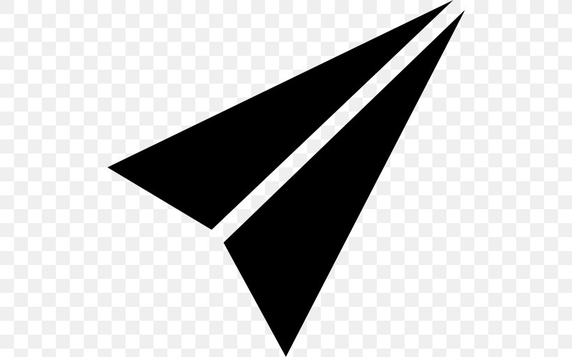 Airplane Paper Plane Arrow, PNG, 512x512px, Airplane, Black, Black And White, Monochrome, Monochrome Photography Download Free