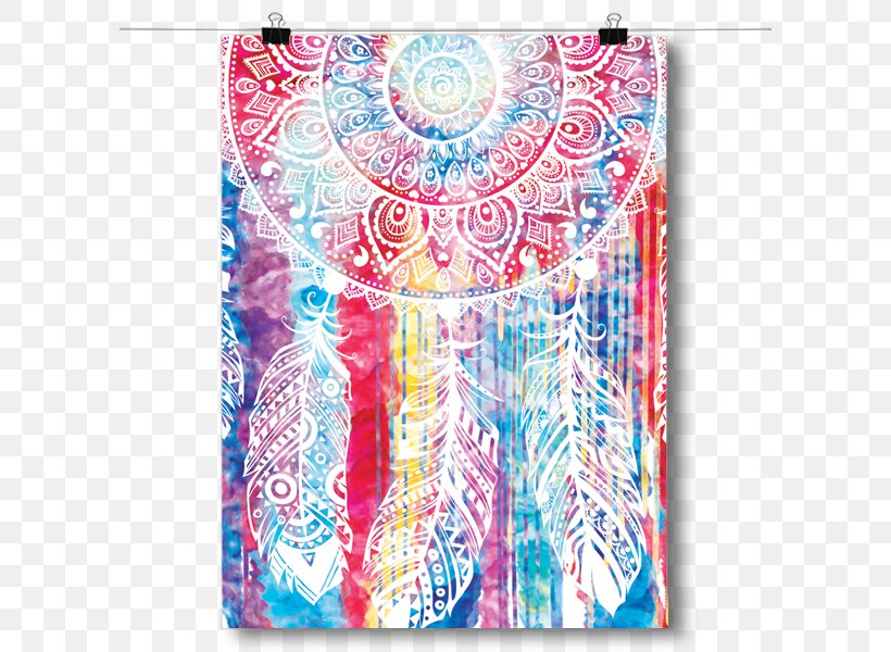 Art Dreamcatcher Watercolor Painting Spirituality Poster, PNG, 600x600px, Art, Art Museum, Color, Dreamcatcher, One Love Download Free