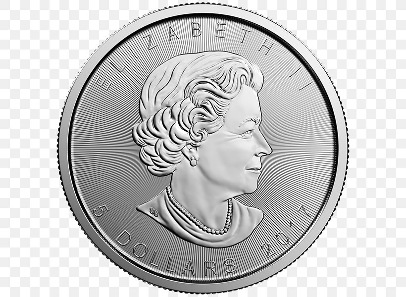 Canada Canadian Gold Maple Leaf Canadian Silver Maple Leaf Canadian Dollar Bullion Coin, PNG, 600x600px, Canada, Black And White, Bullion, Bullion Coin, Canadian Dollar Download Free