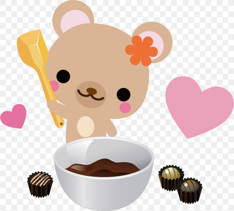 Chocolate Fountain Valentine's Day Bear, PNG, 947x857px, Chocolate, Animal, Bear, Carnivora, Carnivoran Download Free