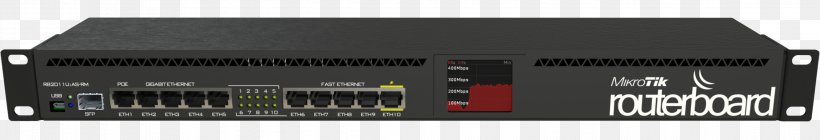 MikroTik RouterBOARD RB2011UiAS-IN Router, PNG, 2288x392px, 19inch Rack, Mikrotik, Audio, Audio Equipment, Audio Receiver Download Free