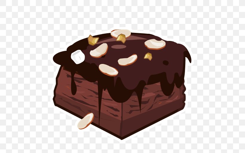 Chocolate Brownie Chocolate Cake Fudge Clip Art, PNG, 512x512px, Chocolate Brownie, Biscuits, Box, Cake, Candy Download Free