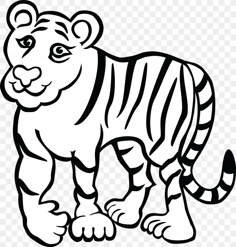 Coloring Book Bengal Tiger Adult Siberian Tiger, PNG, 4000x4182px, Coloring Book, Adult, Animal, Animal Figure, Art Download Free