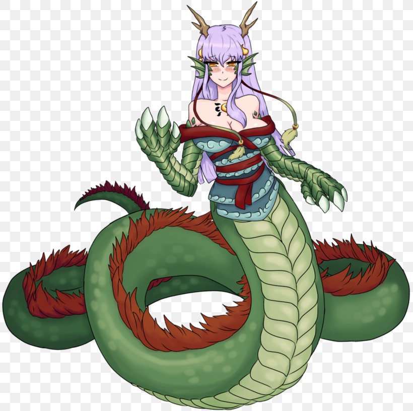 Dragon Monster Musume Serpent Lamia, PNG, 811x816px, Watercolor, Cartoon, Flower, Frame, Heart Download Free