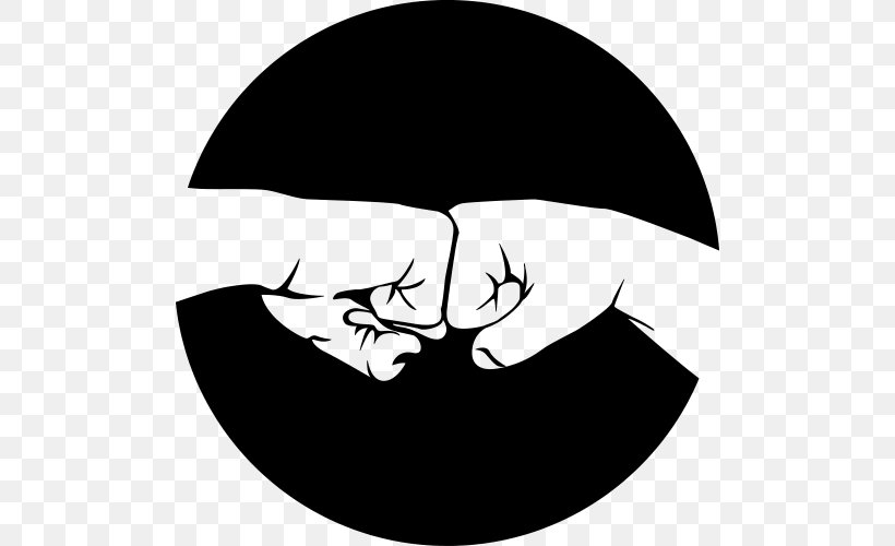 Fist Bump T-shirt Tattoo Hoodie, PNG, 500x500px, Fist Bump, Art, Black, Black And White, Fictional Character Download Free