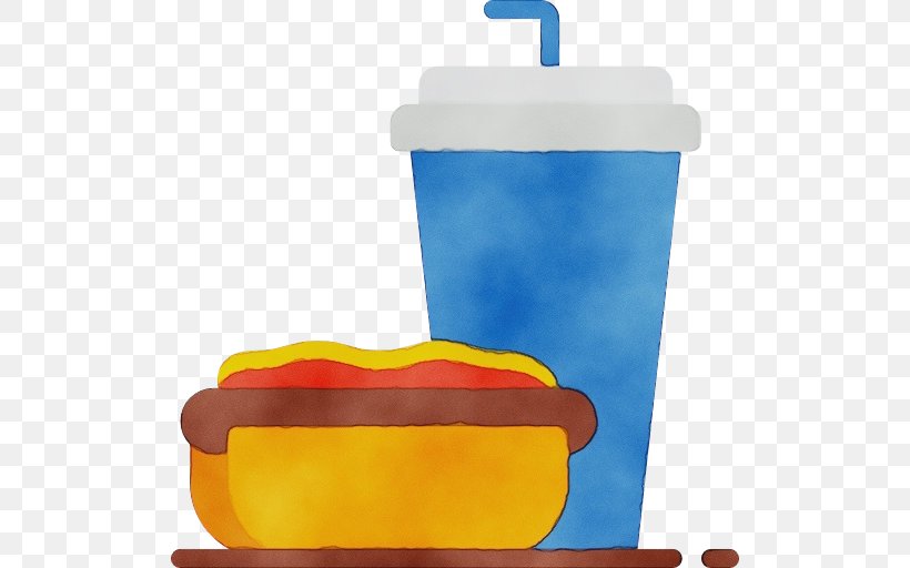 Yellow Rectangle Design, PNG, 512x512px, Watercolor, Fast Food, Paint, Plastic, Plastic Bottle Download Free