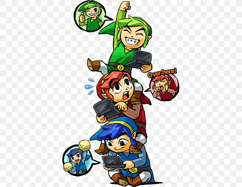 The Legend Of Zelda: Tri Force Heroes Link Nintendo Video Games Triforce, PNG, 397x636px, Legend Of Zelda Tri Force Heroes, Adventure Game, Area, Art, Artwork Download Free