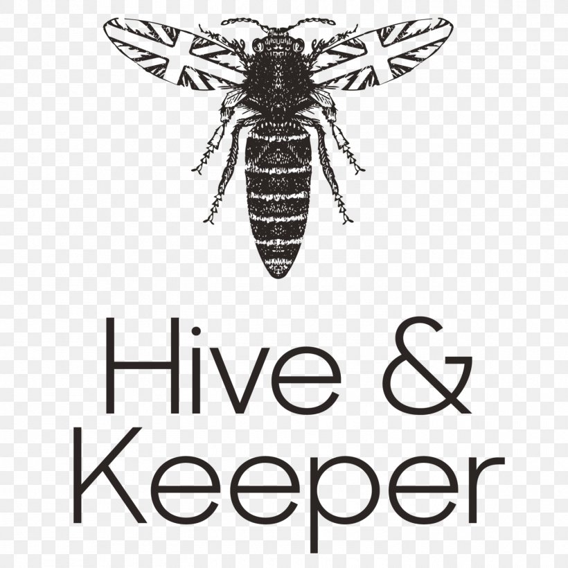 Bee Hive & Keeper Honey Digital Marketing Food, PNG, 1500x1500px, Bee, Arthropod, Black And White, Brand, Digital Marketing Download Free