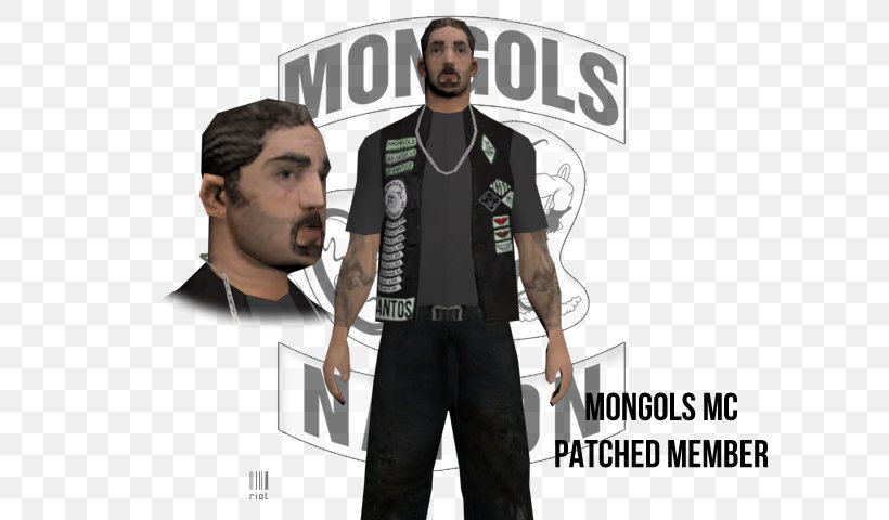Grand Theft Auto: San Andreas San Andreas Multiplayer Mongols Motorcycle Club Modding In Grand Theft Auto, PNG, 640x480px, Grand Theft Auto San Andreas, Association, Brand, Grand Theft Auto, Jacket Download Free