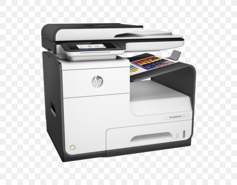 Hewlett-Packard HP PageWide Pro 477 Multi-function Printer Inkjet Printing, PNG, 640x640px, Hewlettpackard, Document, Duplex Printing, Electronic Device, Fax Download Free