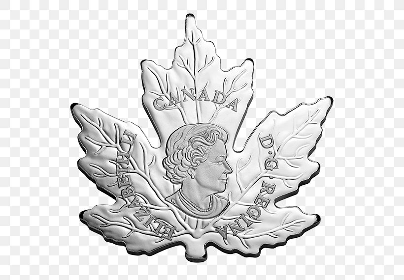 Canada Maple Leaf Coin Royal Canadian Mint, PNG, 570x570px, Canada, Black And White, Canadian Silver Maple Leaf, Coin, Currency Download Free