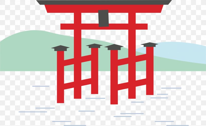 Itsukushima Shrine Shinto Shrine Meiji Shrine Torii Clip Art, PNG, 2382x1459px, Itsukushima Shrine, Brand, Copyright, Copyrightfree, Diagram Download Free