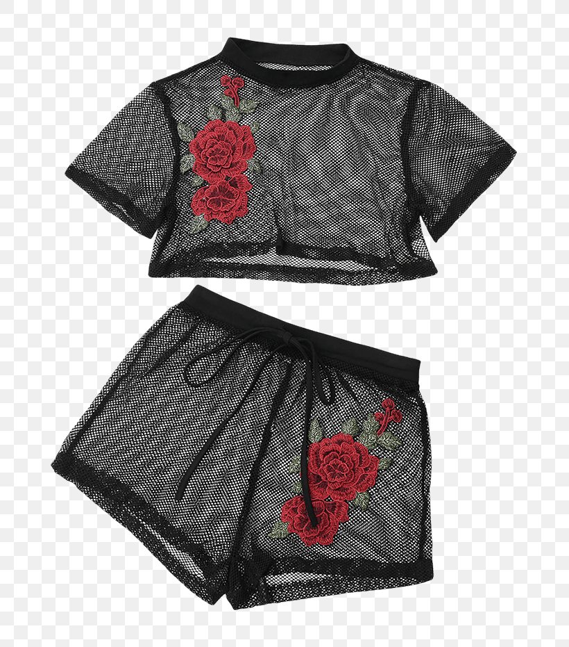 T-shirt Crop Top Shorts Clothing, PNG, 700x931px, Tshirt, Bandeau, Black, Clothing, Crop Top Download Free