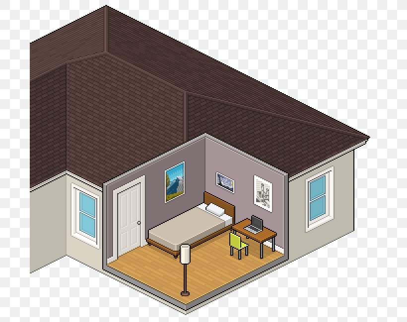 House Bedroom Isometric Projection Pixel Art, PNG, 700x650px, House, Art, Bed, Bedroom, Elevation Download Free