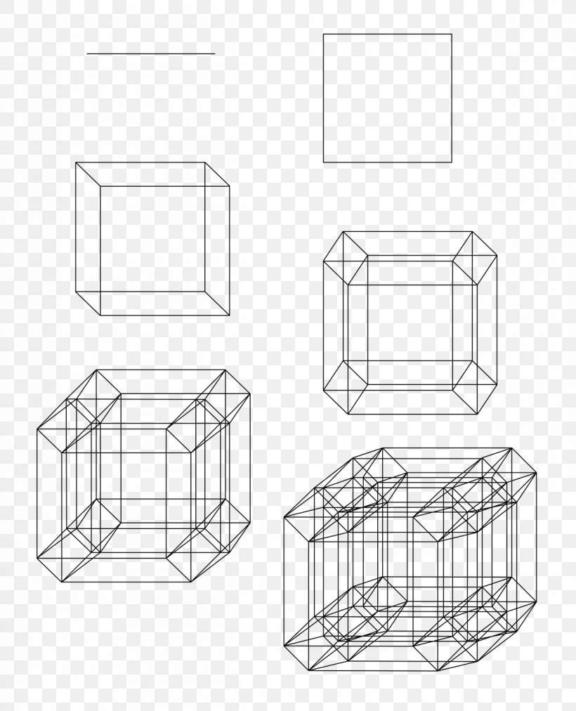 K-cell Hypercube Dimension Mathematics Interval, PNG, 1200x1481px, Kcell, Area, Artwork, Black And White, Cartesian Product Download Free