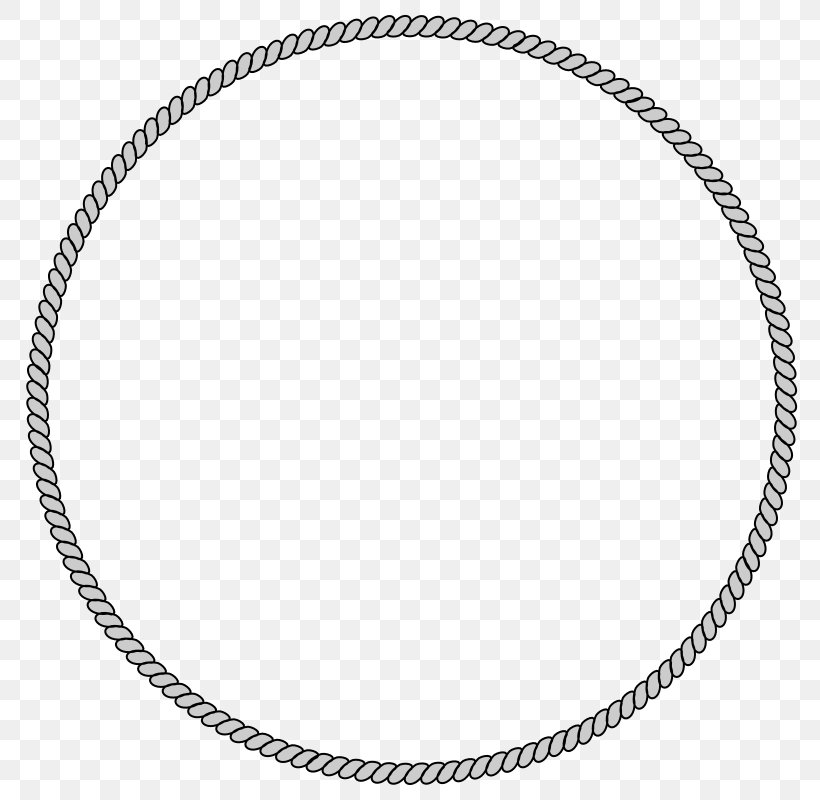 Rope Circle Clip Art, PNG, 800x800px, Rope, Black And White, Body Jewelry, Braid, Chain Download Free