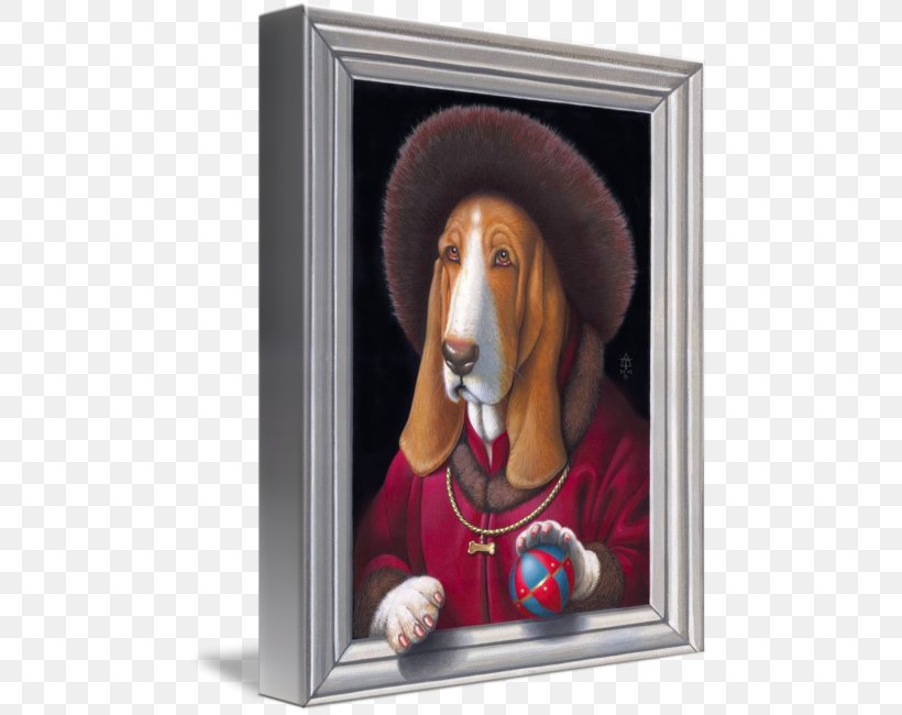 Basset Hound Gallery Wrap Picture Frames Art Canvas, PNG, 473x650px, Basset Hound, Art, Ball, Canvas, Dog Download Free