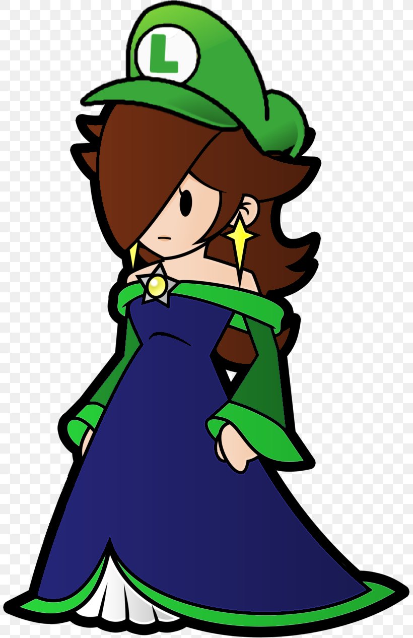 Mario & Luigi: Paper Jam Rosalina Paper Mario: The Thousand-Year Door, PNG, 809x1266px, Luigi, Art, Artwork, Fictional Character, Green Download Free