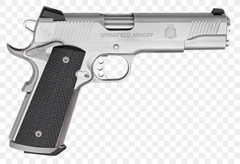 Springfield Armory .45 ACP Pistol Firearm Handgun, PNG, 2200x1500px, Watercolor, Cartoon, Flower, Frame, Heart Download Free
