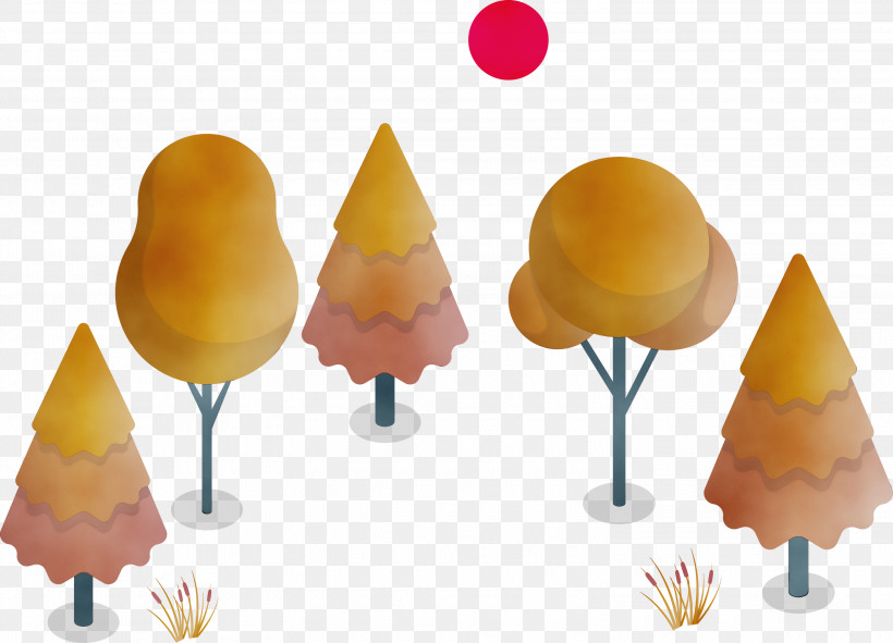 Yellow Confectionery, PNG, 3000x2163px, Tree, Confectionery, Forest, Paint, Watercolor Download Free