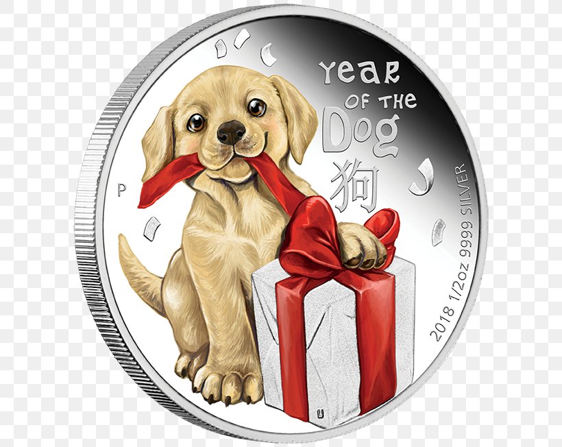 Dog Lunar Series Proof Coinage Chinese New Year, PNG, 624x652px, 2018, Dog, Australian Lunar, Carnivoran, Chinese Calendar Download Free