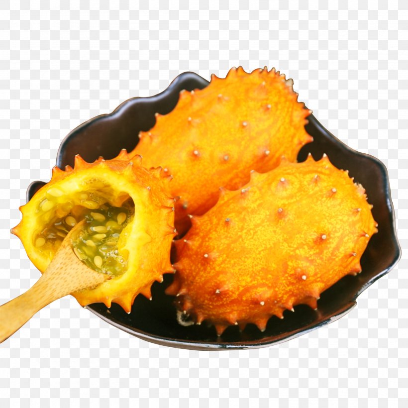 Horned Melon Vegetarian Cuisine Fritter Auglis, PNG, 3333x3333px, Horned Melon, Auglis, Cucumber, Cuisine, Deep Frying Download Free