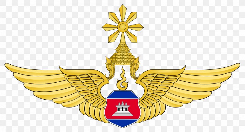 Royal Cambodian Air Force FC Royal Cambodian Armed Forces, PNG, 2000x1076px, Cambodia, Air Force, Badge, Commander, Crest Download Free