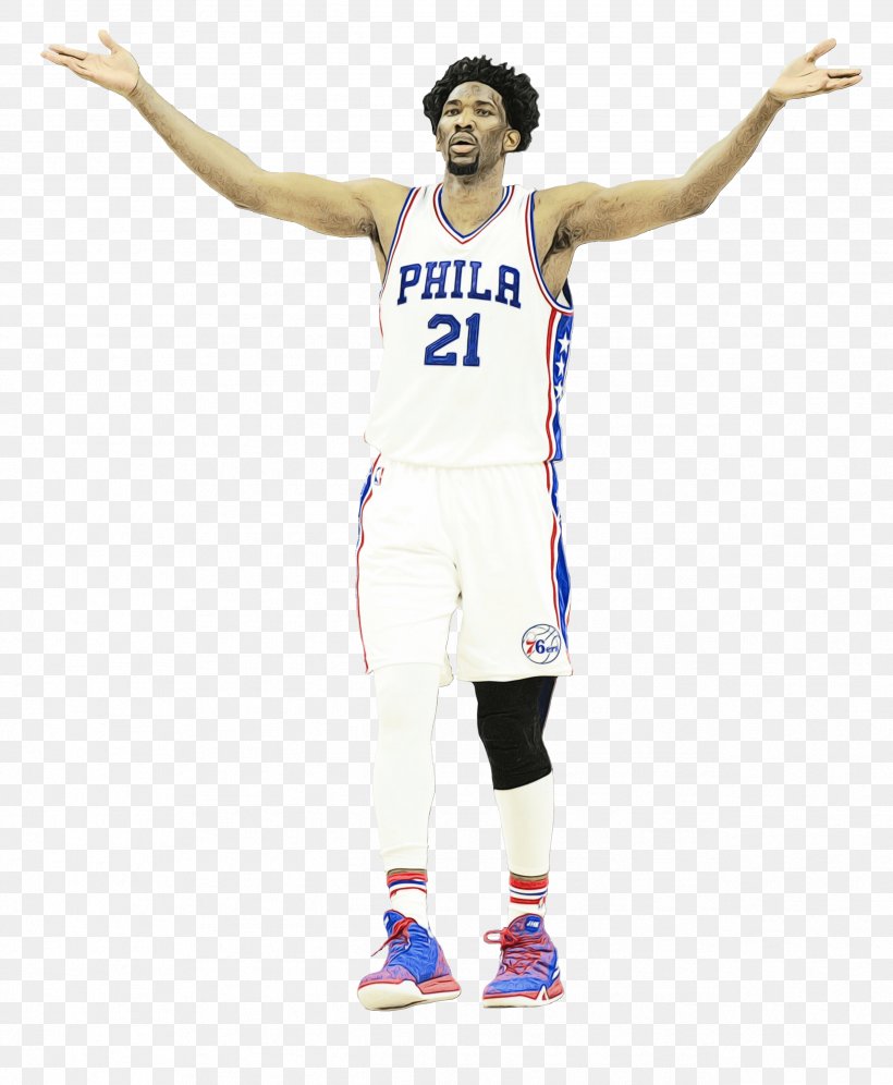 Joel Embiid, PNG, 2532x3076px, Watercolor, Ball Game, Basketball, Basketball Player, Ben Simmons Download Free